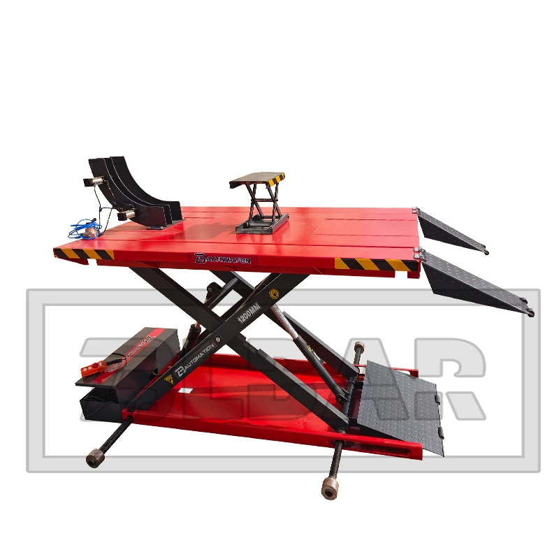Motorcycle Lift LIBA Air Clip Pneumatic Electric Scissor Motorcycle Lift low price 1000KG