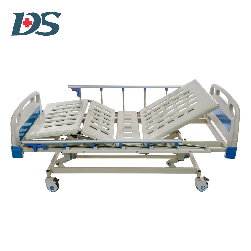 3 Functions 3 Crank Aluminum Side Rails Manual Hospital Bed