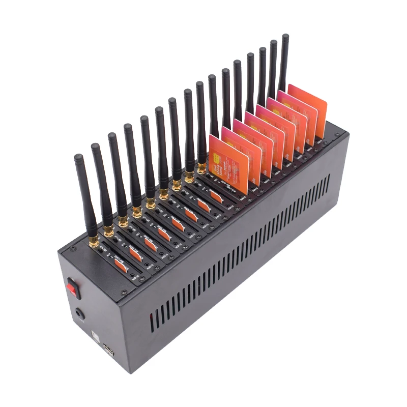 M26 16 портов GSM модема смс-пескоструйной обработки sendouts 2g/3g/4g шлюз модем с программное обеспечение SMS Кастер