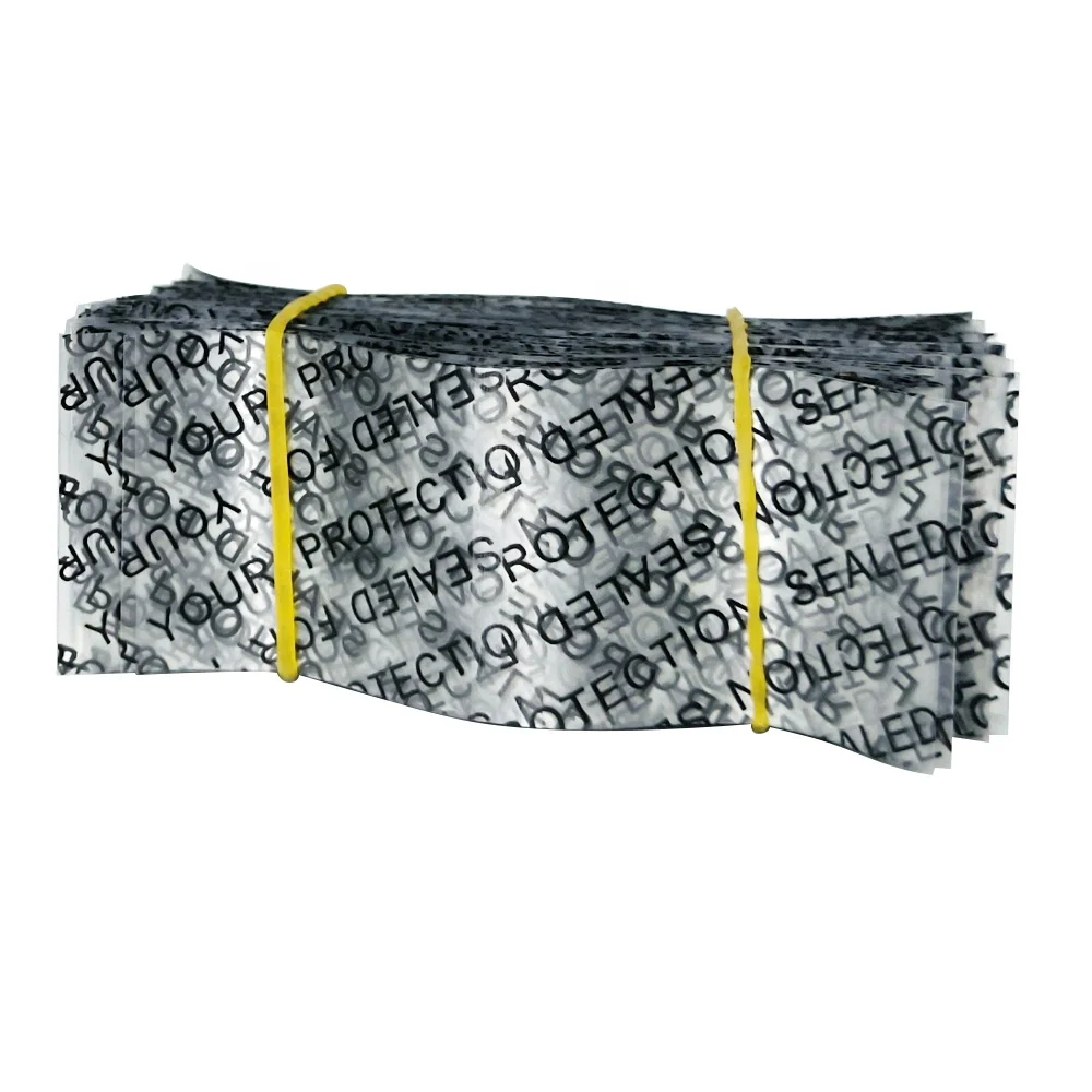 Printed Perforated Safety Shrink Wrap Seal Bands for Bottle Caps PVC Heat Shrink Band with Easy Tear Line
