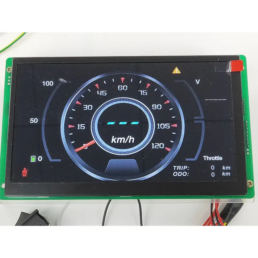178*106 Shows Battery Informations Electric Scooter Universal Car Speedometer LCD Display