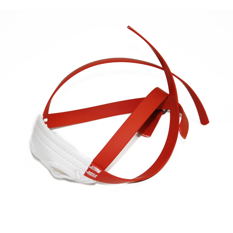 
Eco-friendly High Quality Outdoor Sport Chinstraps Genuine Leather White Ski Helmet Soft Cup Chin Strap 