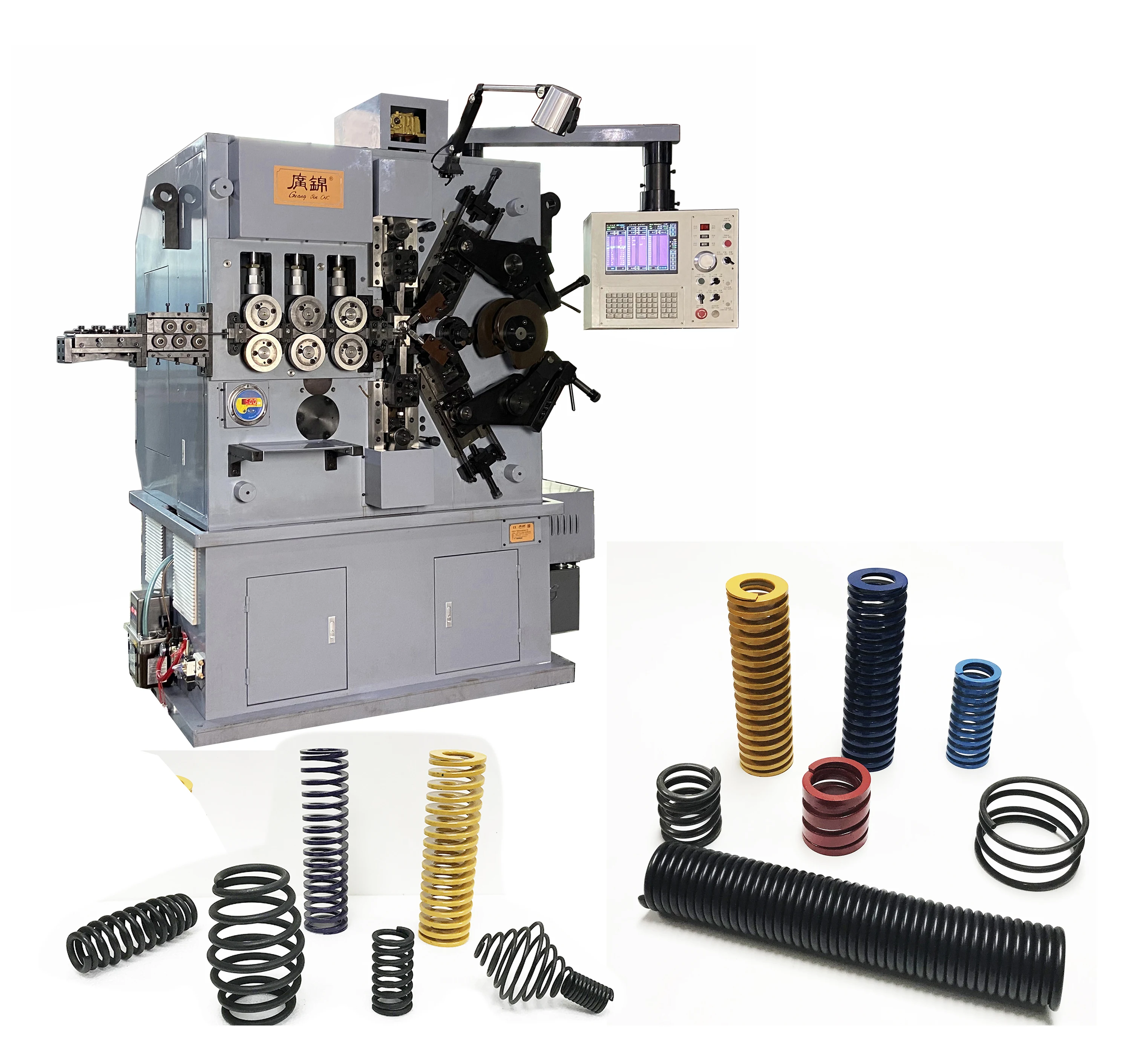 Dongguan CNC Automatic Compression Spring Machine 5 Axis 6mm Spring Coiling Winding Bending Machine