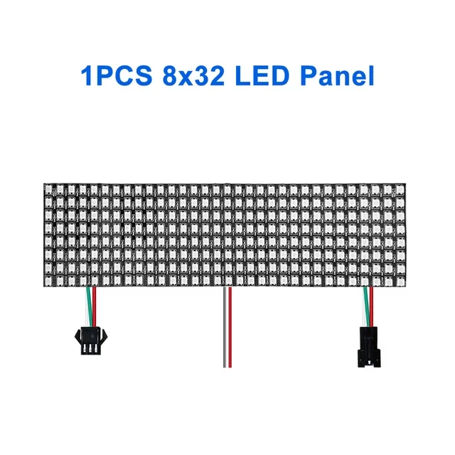 WS2812B RGB Flexible LED Panel Matrix Screen Module 8X8 16x16 32x32 Pixel Individually Addressable App Control DC5V