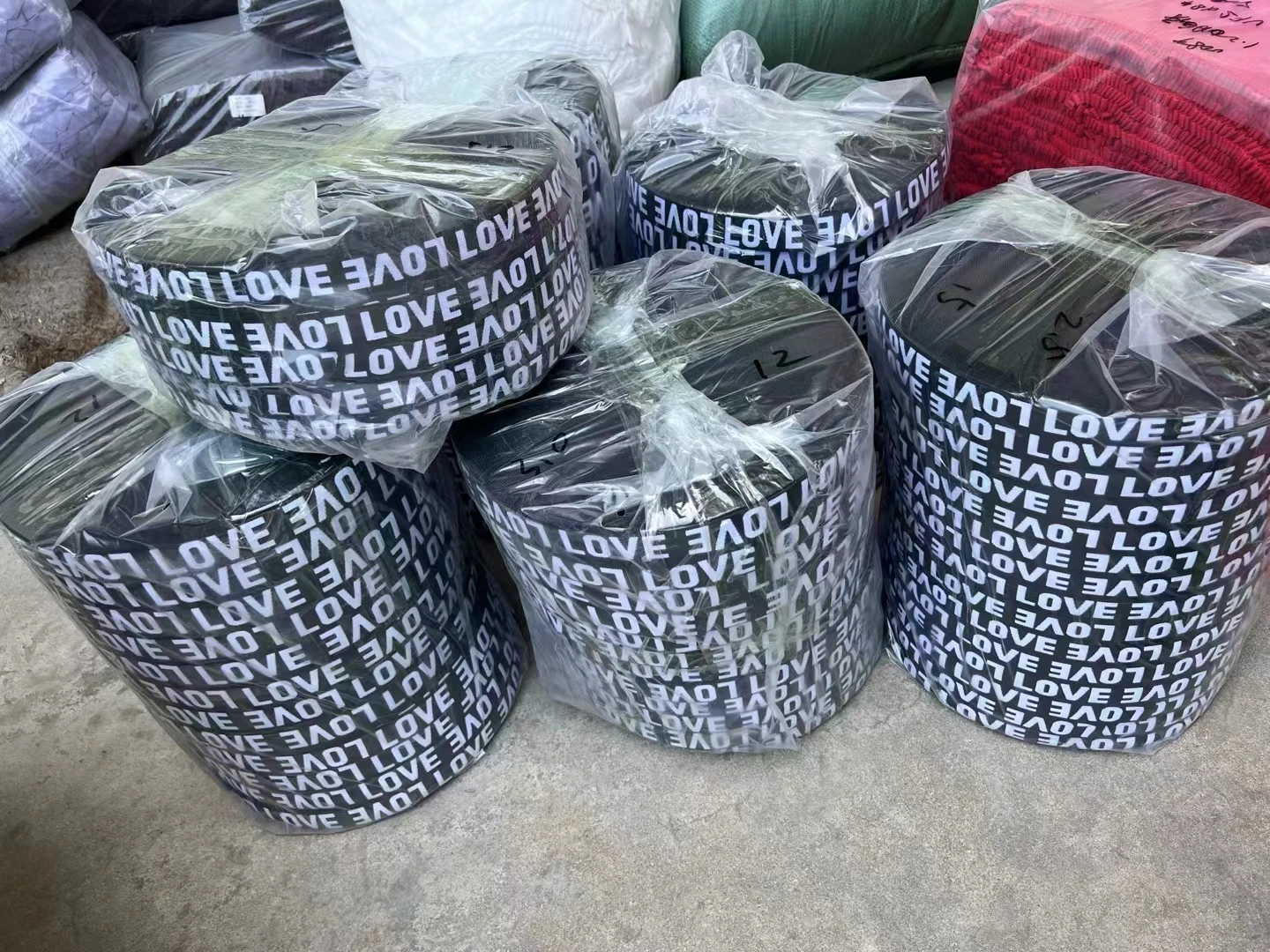 25mm Soft Lettered Nylon Elastic Jacquard LOVE Custom Band Webbing For Underwear Boxer Clothing
