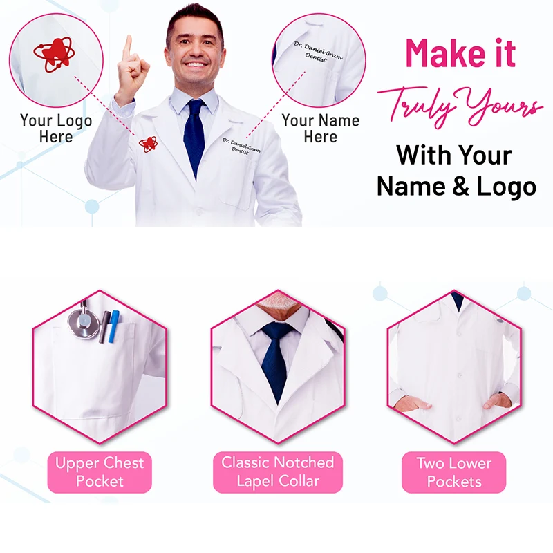 Wholesale of new male and female nurse uniforms  work uniforms  hospital doctor uniforms  white laboratory coats
