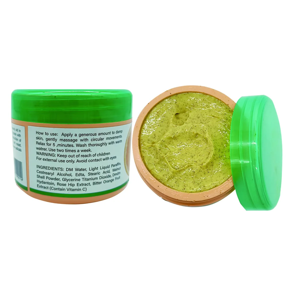 The Best Whitening Skincare Product with collage Vitamin C Face & Body Scrub 260