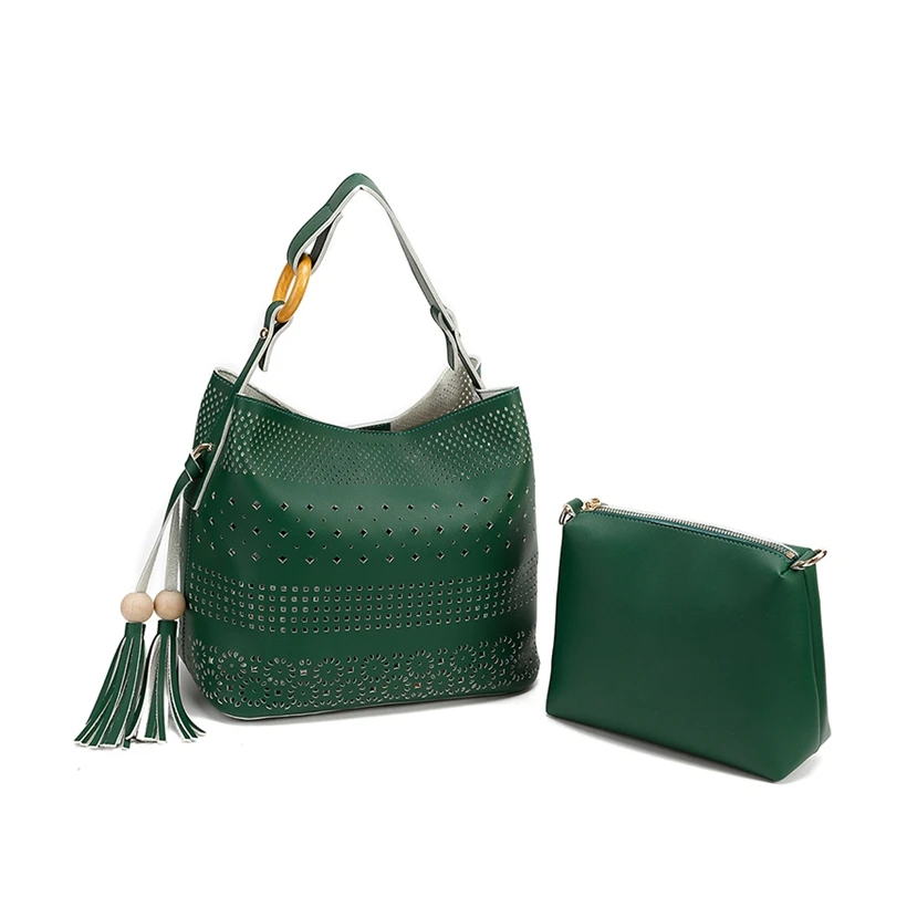 Solid Color Superior Hollow Out Girls Purses Designer Women Pu Tote Handbags Oem Fashion Optional for Women 2021 Women W17-F012