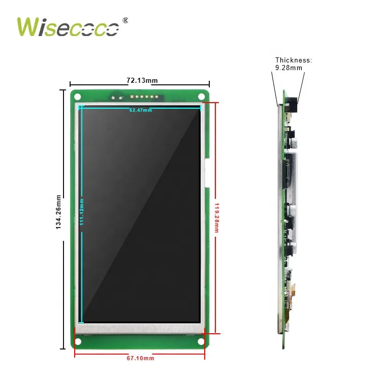 5 Inch IPS 1280*720 Resolution Thin Thermostat Touch TFT LCD  Incell Capacitive Touch Display Screen Panel Module