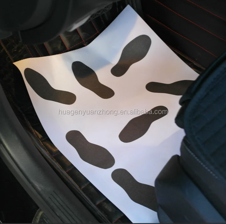 White Coating Paper Foot Mats Disposable Paper Car Mats