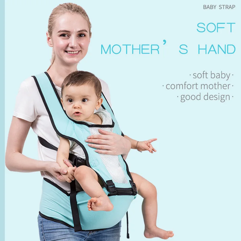 Ataya Comfortable Lightweight Breathable travel organic back support Stretchy Sling Wrap bag Hip Seat backpack Baby Carrier