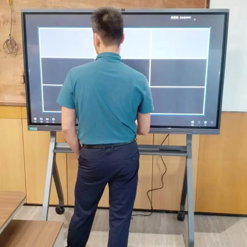 65 75 86 inch Efficient Smart Whiteboard 20 Points Touch 4K HD Anti-Glare Screen Interactive Flat Panel For Teaching