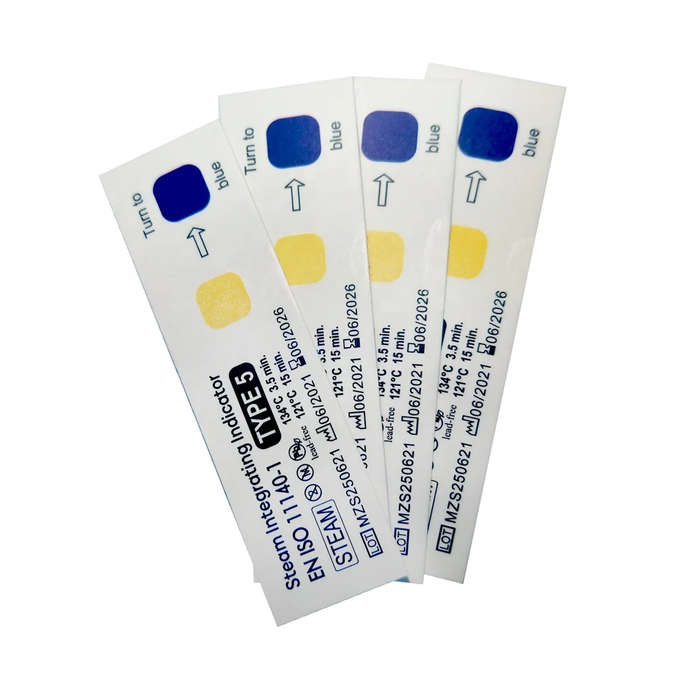 Indicator label card for steam 110 C,120 C,134 C