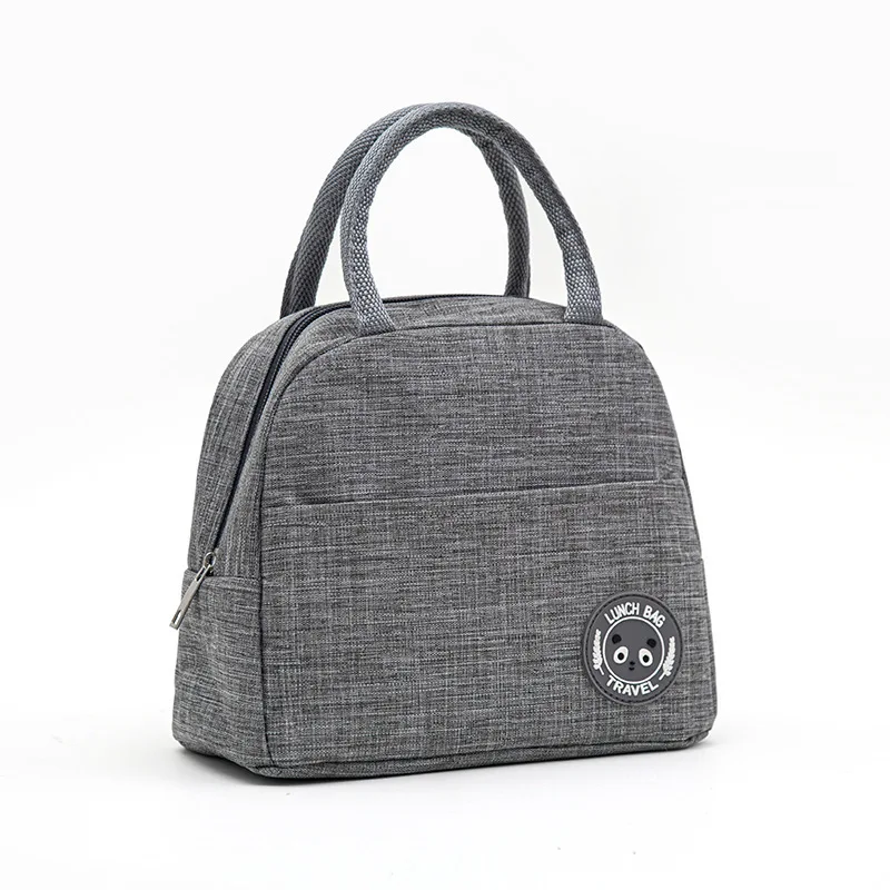 High quality custom reusable eco- friendly Lunch bag meal prep pouch waterproof lunch bag insulated canvas for kids