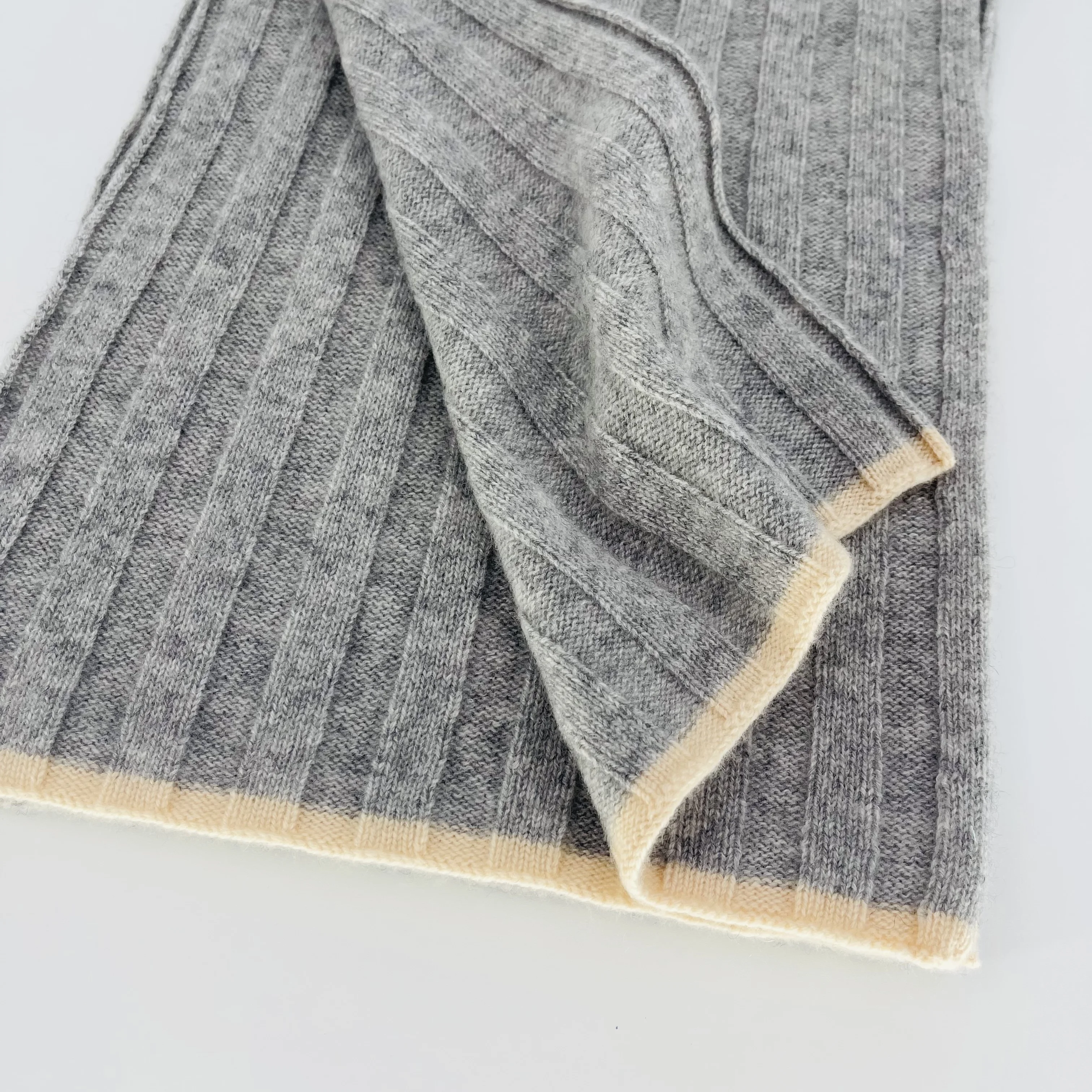 Inner Mongolia Luxury Winter Knit Cashmere Scarf For Men