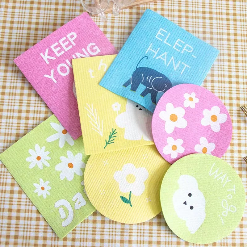 Household Cellulose Sponge for kitchen cleaning wipe  Super Absorbent Non Scratch & Reusable Cellulose Sponges Cloth for Washing