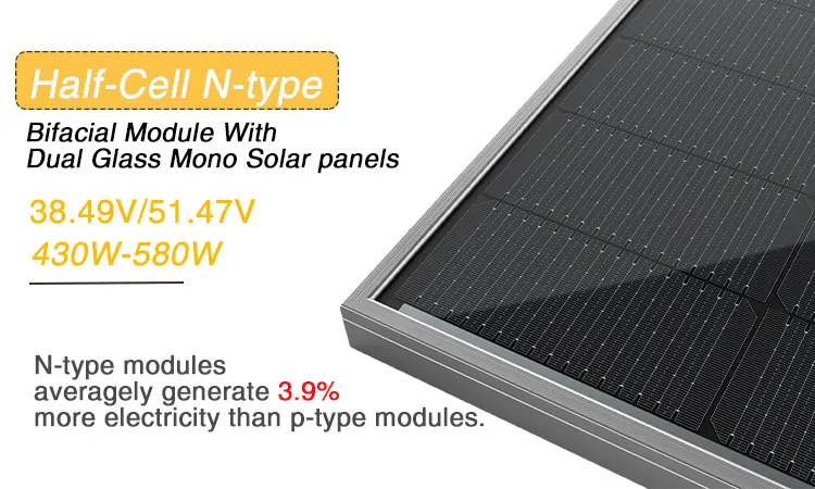 Anern photovoltaic solar panel 400w 550w pannello solare solar panel cell