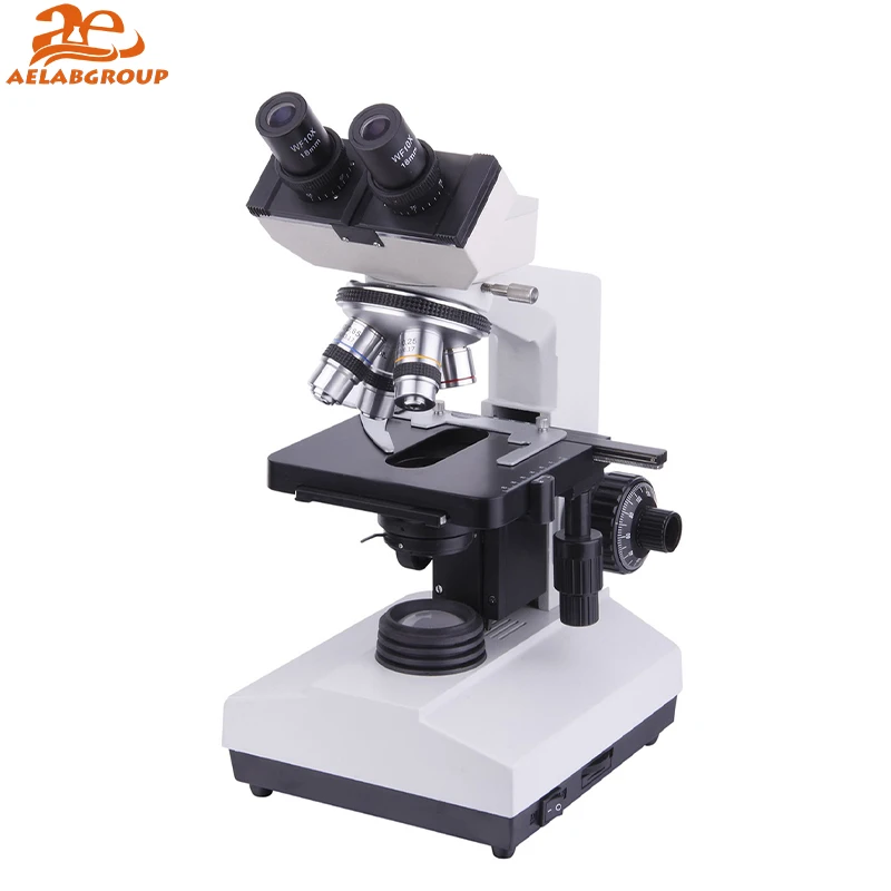 AELAB Digital LED Light Biological Micrsocope Mechanical C Mount Video Camera Binocular Trinocular Biological Microscope