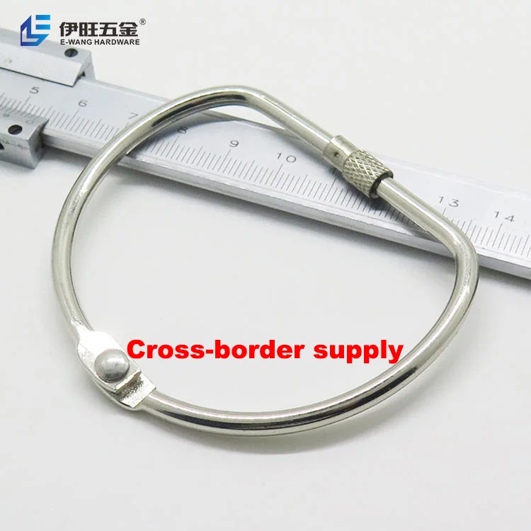 Yiwang 3 дюймов никелевое покрытие серебристого цвета закручивающаяся крышка кольца D в форме книги