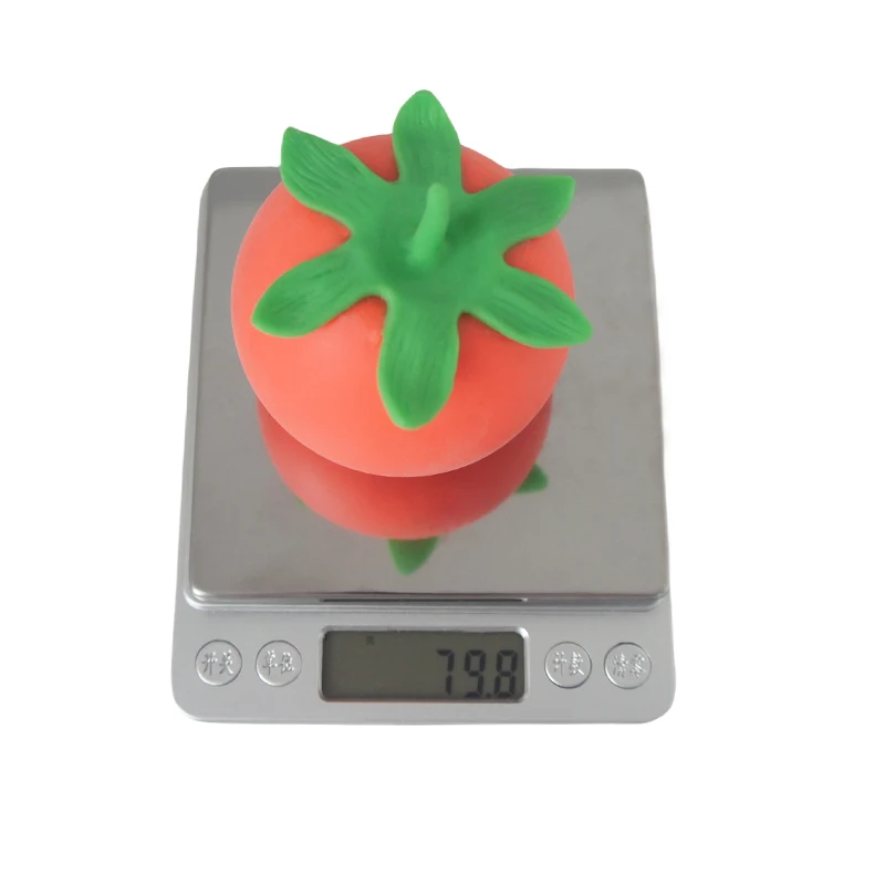 Release Stress Squeeze Toy Tomato Shape Toy Simulation Tomatoes Fruit Vegetable Squishy Toy
