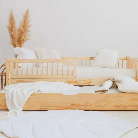 Bedroom Children S Doll Wooden Doll Bed Double Bed Print Original Silk Wood Toxic Time Lead Packing Furniture Outer Paint Origin