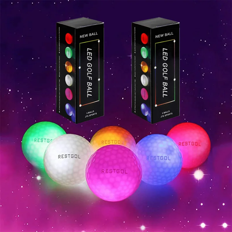 Wholesale 3 Piece Surlyn Light Control Led Golf Ball