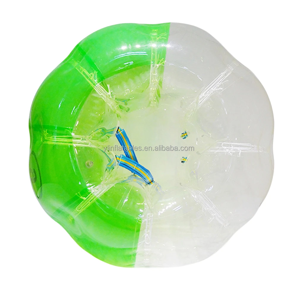 Half Of Green Wearable Bubble Soccer Inflatable Bubble Ball Bumper Ball
