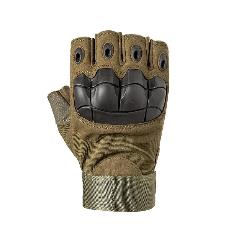 
Mens Military Combat Tactical Hard Knuckle Half Finger Gloves Hunting Gloves fitness gloves  (1600234000767)