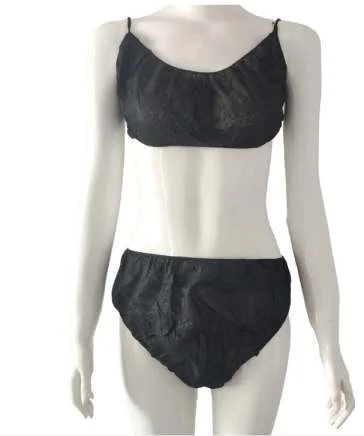 Hot Sale Disposable Bra and Panties SPA Beauty Salon Non-Woven Fashion Massage Underwear and Bra