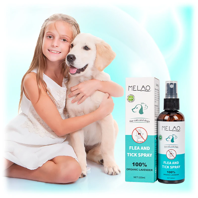 MELAO In Stock Vegan Pet Care Anti Flea And Tick Spray Kill Flea Product Ticks For Pet Medication Dogs Cats Treatments Wholesale