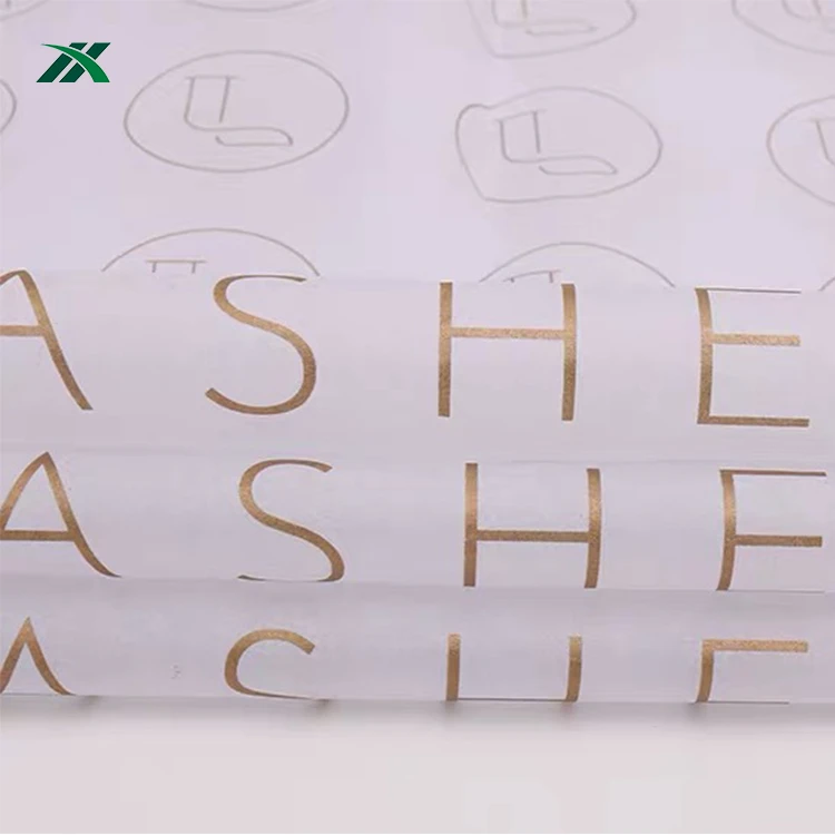 Профессиональная печать логотипа золото папиросной бумаги