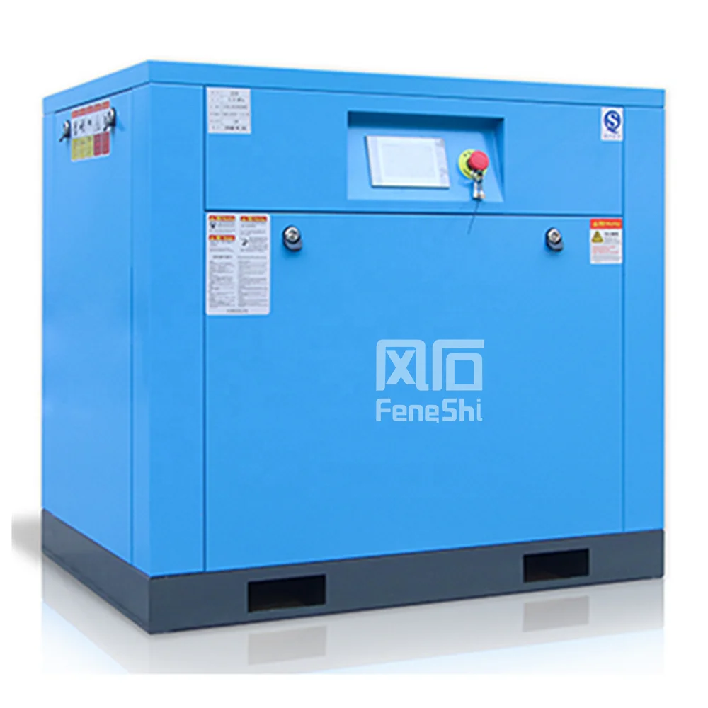 
22 kw 30 HP Electric Industrial Rotary Screw Air Compressor 22kw Hot Sale ASME Belt Driven Air Compressor For Pipelines 