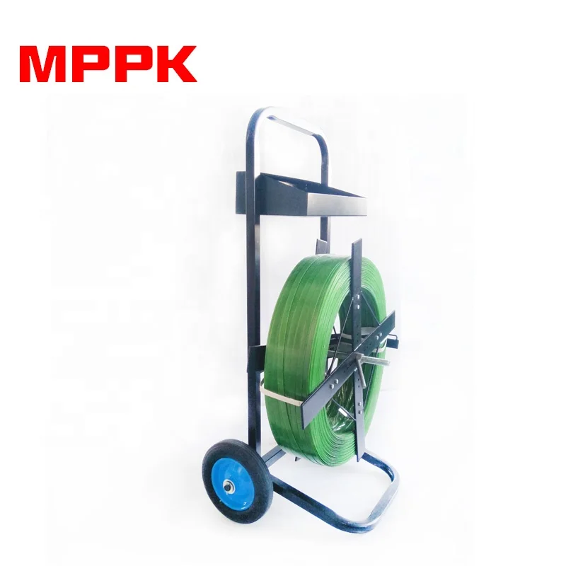 Hand Cart Band Trolley Strapping Tool Two-wheel PET Strap Dispenser