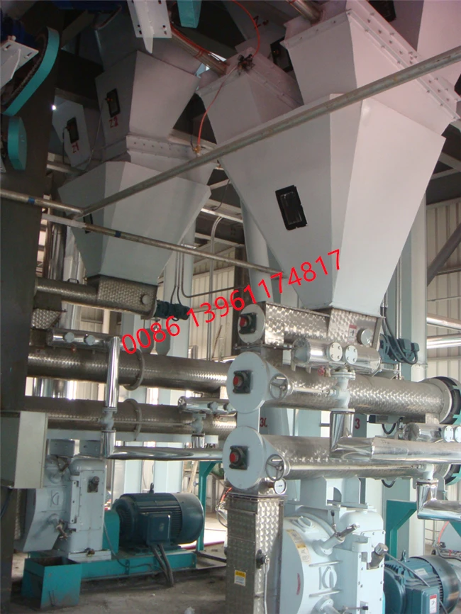 CE SZLH320/SZLH350 feed pelleting plant/feed granulating machine line, animal feed pellet making machine plant