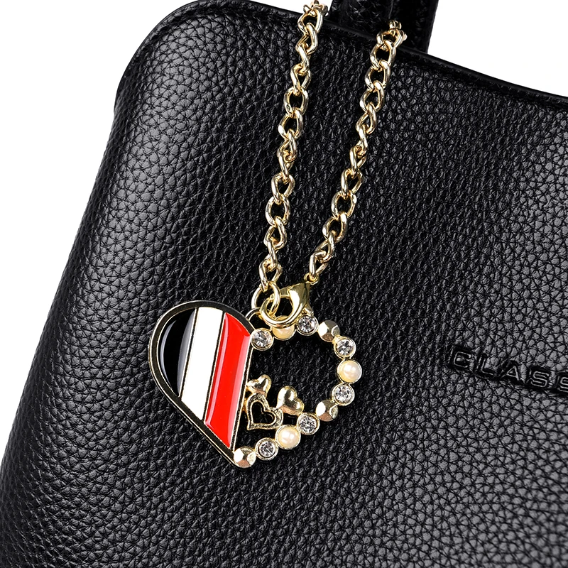 Luxury Brand Women Handbags Designer Shoulder Bag Leather Handbag Three-layer Pocket stylish lady shoulder crossbody sling purse