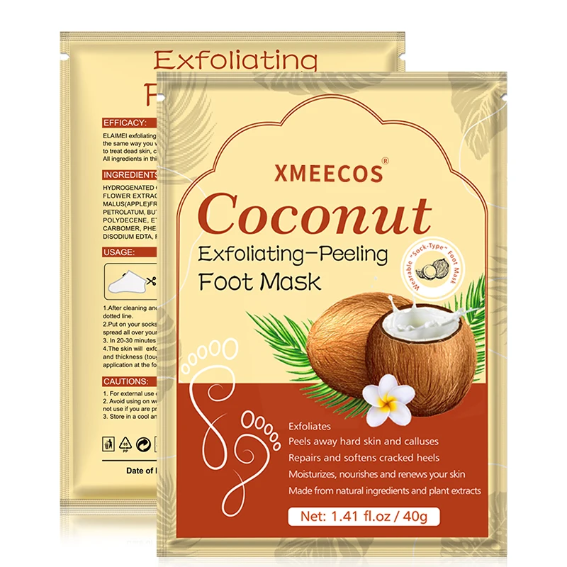 Wholesale Beautiful Women Feet Foot mask Exfoliating  Organic Feet Peeling Mask Female Exfoliating Foot Mask Foot Peel Spa Socks
