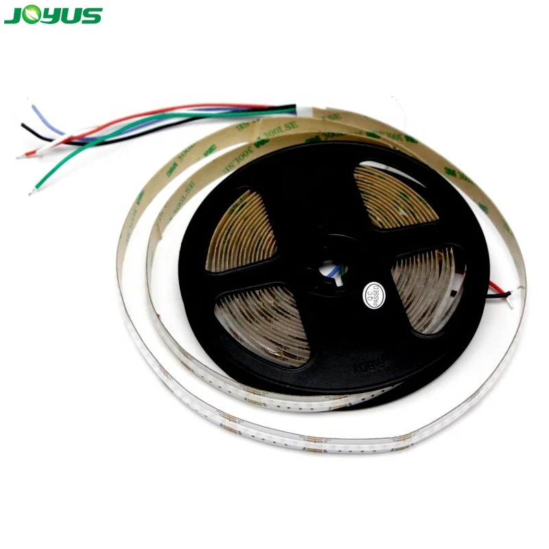 led cob strip 24v rgbw rgbcct 3000k 4000k 6000k high density 840 leds per meter 12mm pcb 20W dotless indoor tape light