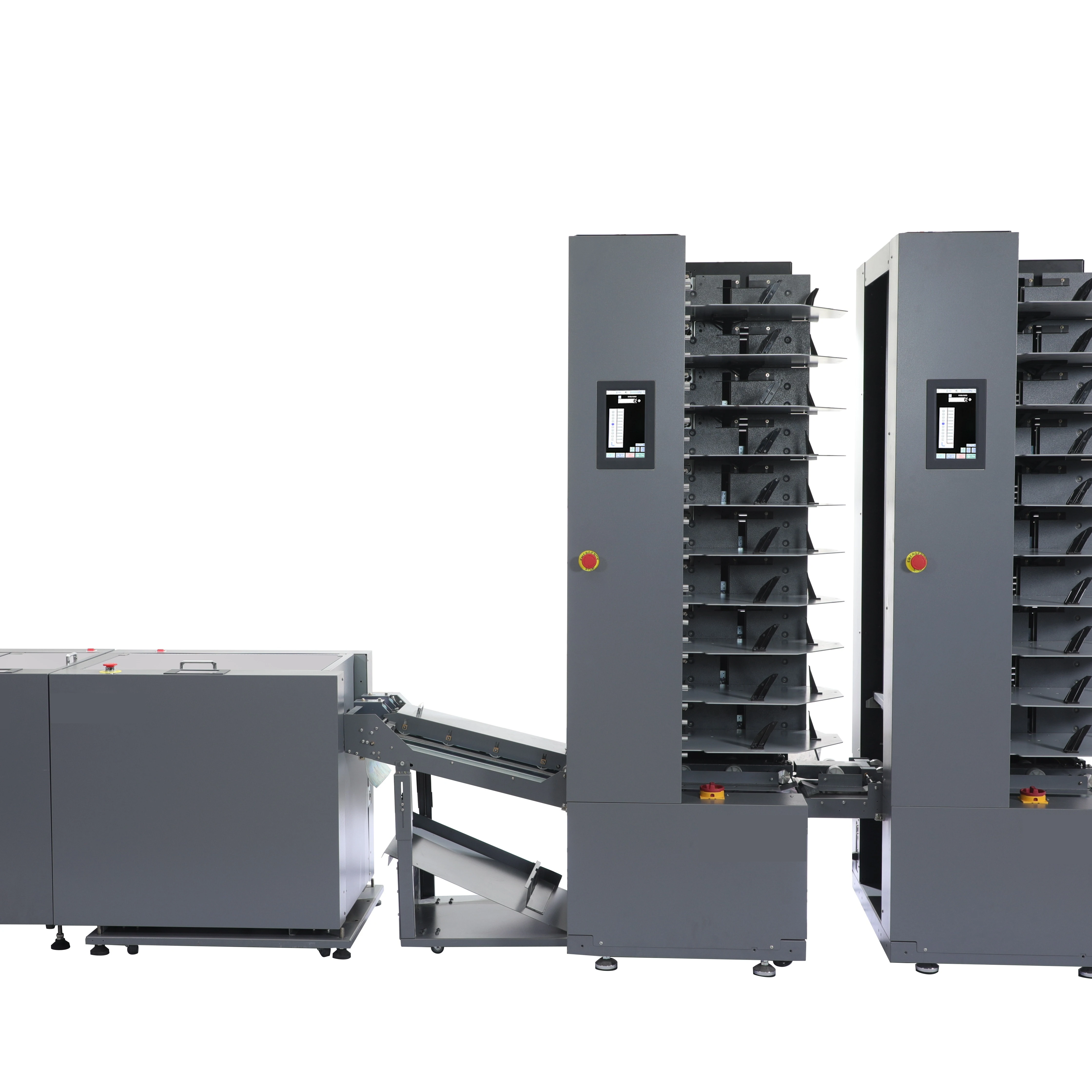 Popular Air suction twin tower digital paper collator with booklet making  and front trimming ZL269