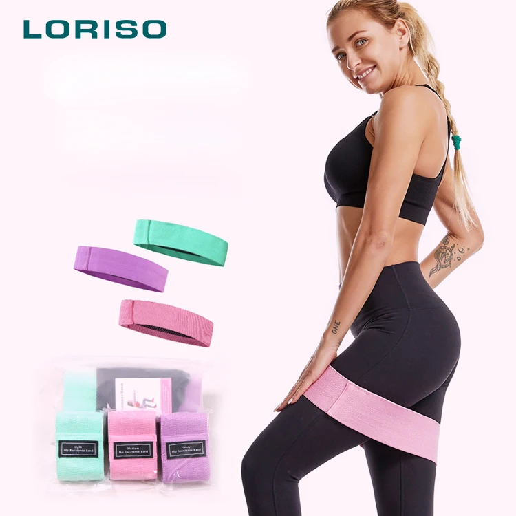 2020 низкая цена изготовленным на заказ логосом, набор из 3 штук стрейч окружность бедра ткань тренировки ягодиц його тренажерного зала фитнеса Глют сопротивление Band-1PC