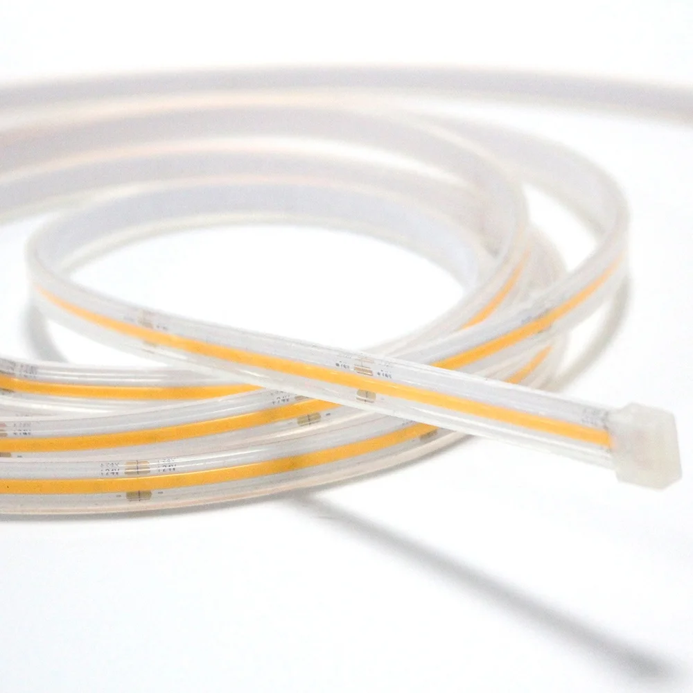 New cheap 5m COB 320LED/M 4000K warm white color 10W power Ra90 DC12V 24V dotless COB led strip ribbon light