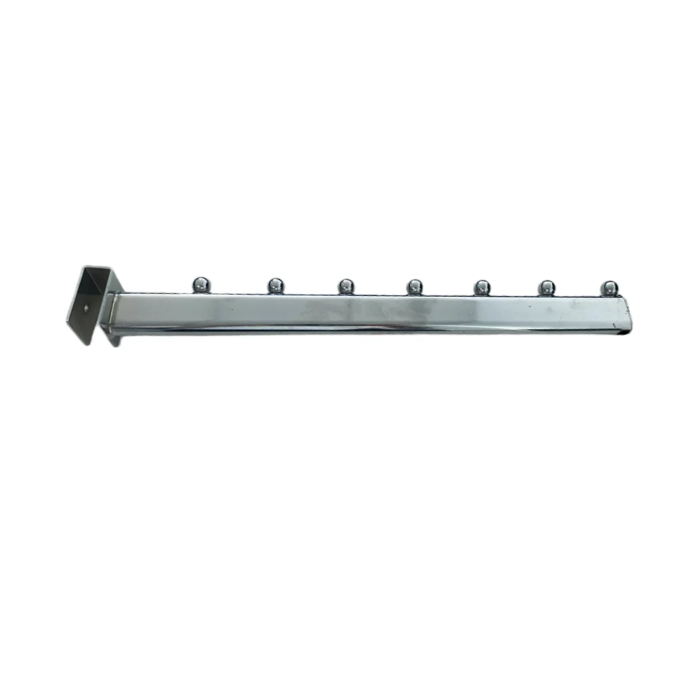 Hot Sale Chrome Metal Oval Tube Waterfall Display Hook with Beads suit for  Rectangular Tube
