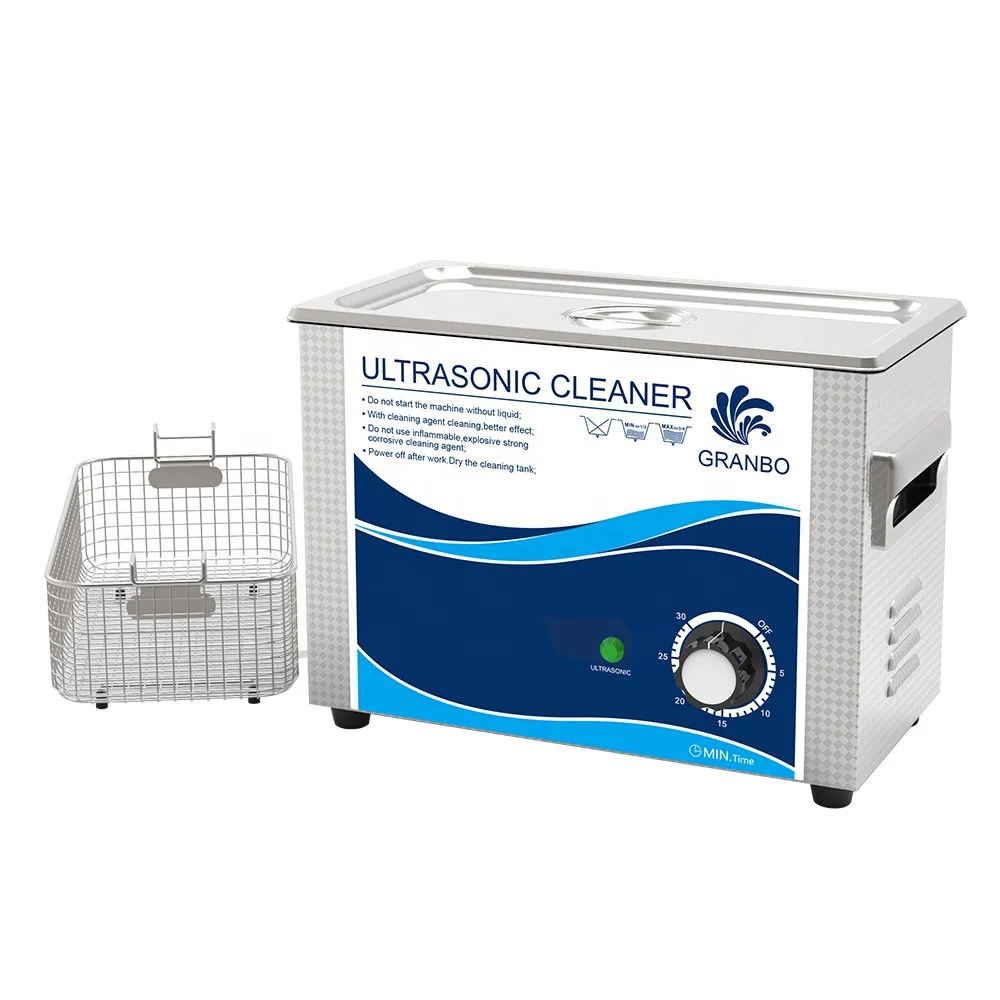 Stainless Steel Bath Washer 180W 4.5L Dental Dentures Diesel Injector Ultrasonic Cleaner Machine
