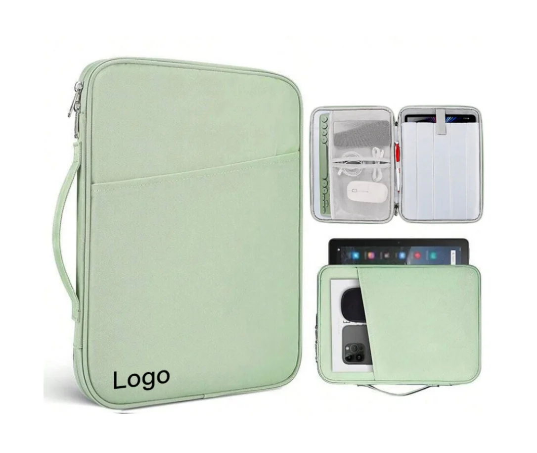 Custom 9-11Inch Tablet Sleeve Case for Ipad and Keyboard storage Protective Portfolio Organizer Bag For iPad