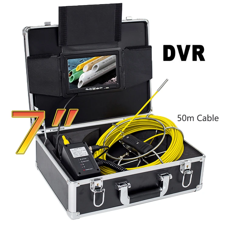 7inch 6.5mm TFT monitor with 6 high light LED DVR for endoscope parts and pipe bendng