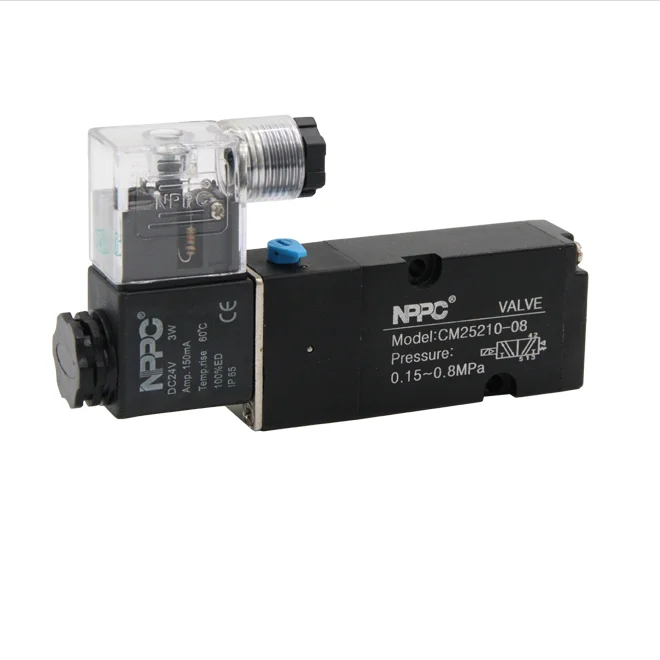 5/2 Way Single-head Namur type Solenoid Valve CM25210-08 China manufacture factory