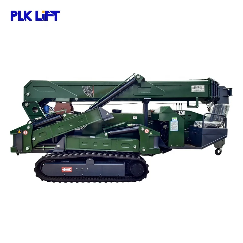 PLK 1.2T 3T 5T 8T 12T 14T CE Marked Crawler Hoist Hydraulic Telescopic Diesel Track Spider Crane