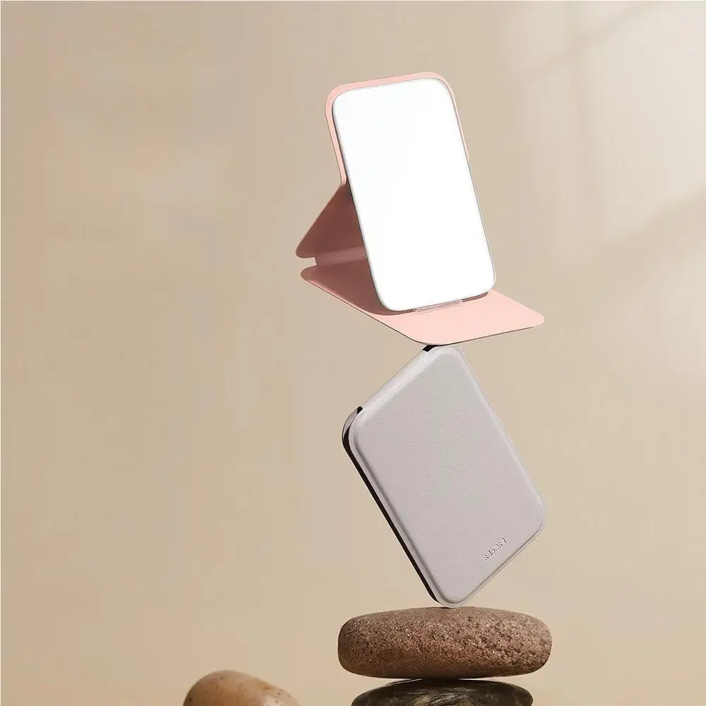 Adjustable Portable Simple Desktop Dress Cosmetic Pocket Mirror Small Size Mini Cortical Folding Makeup Mirror