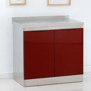 Modern Custom Modular Kitchen Cabinets Simple Designs Stainless Steel Matte Finished Kitchen Furniture