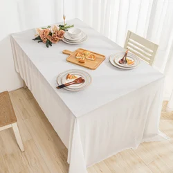 Super soft solid table cloth white light green grey stain table path for wedding banquet garden party decorative
