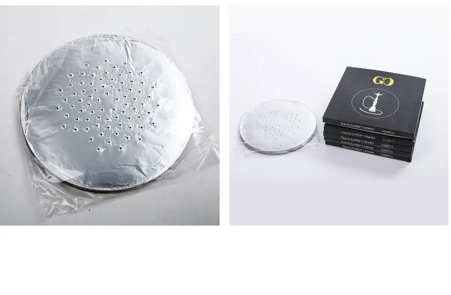 14x14cm Shisha Aluminium Foil Sheet Arabic Hookah Tin Foil Chicha Accessories